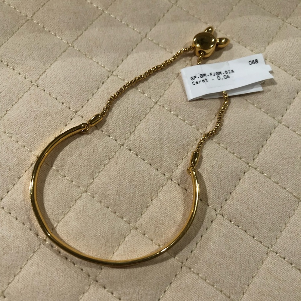 Monica Vinader Fiji diamond slider bracelet - Picture 2 of 5